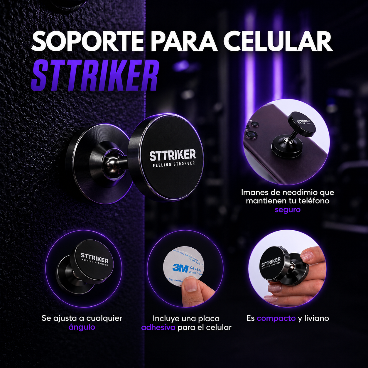 Soporte Magnético Trípode Gym ATHLENICK